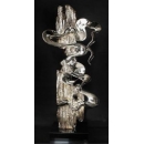 y13941 立體雕塑系列  抽象雕塑- 墨神(銀色)